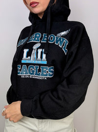 Black super bowl sweater Vintage M/L