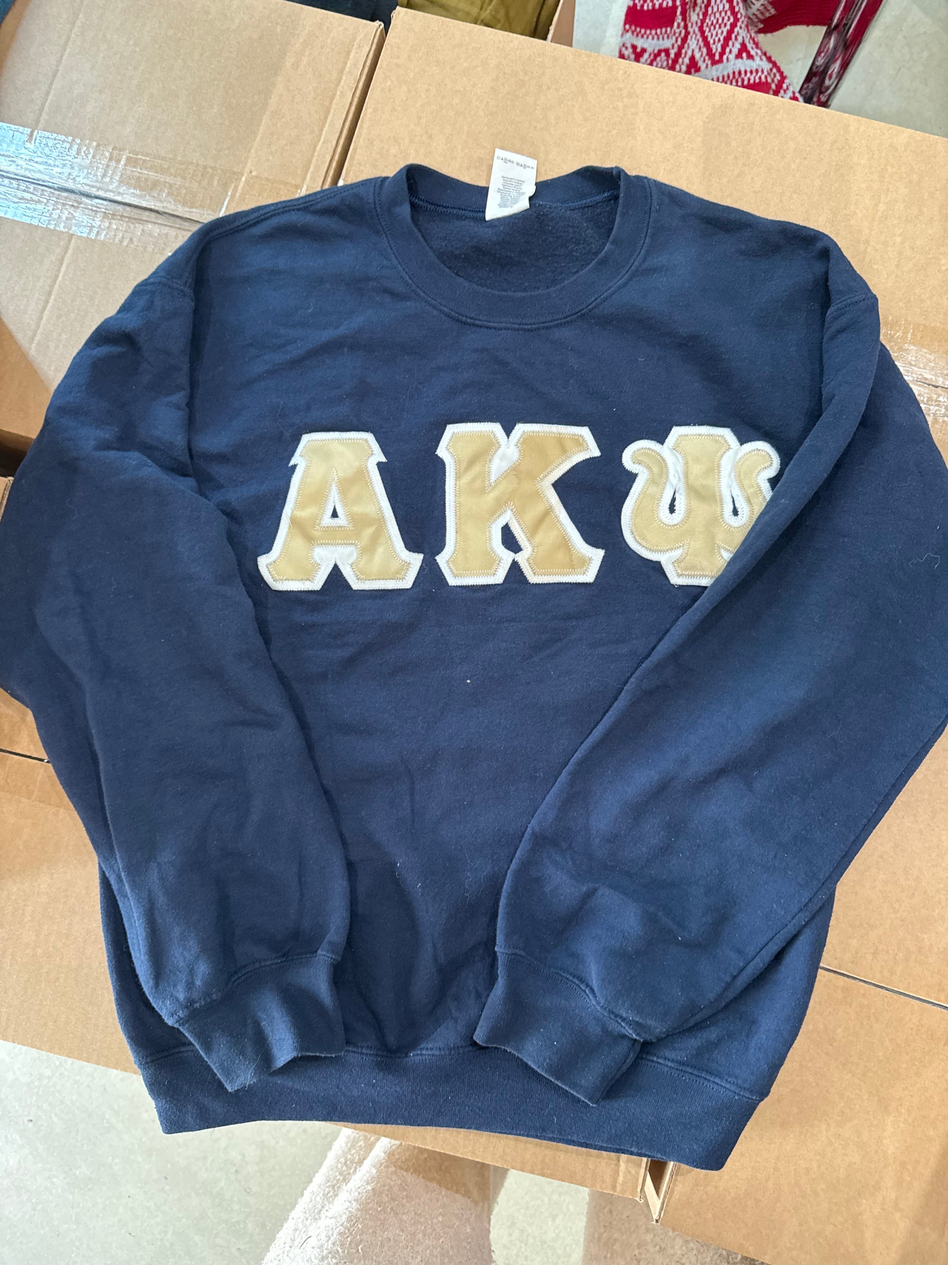 Sweat bleu foncé col rond M