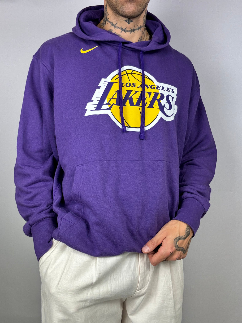 Lila-gelber Lakers-Hoodie