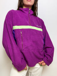 Vintage purple/pink fleece sweater L/XL 