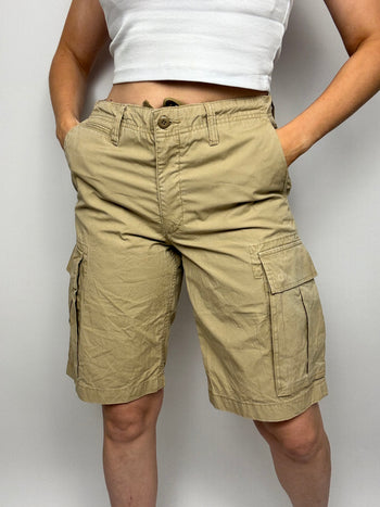 Vintage beige cargo shorts