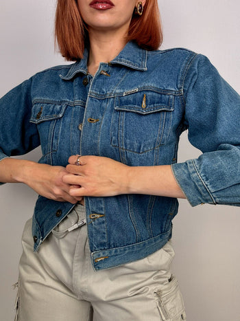 Vintage blaue Jeansjacke S