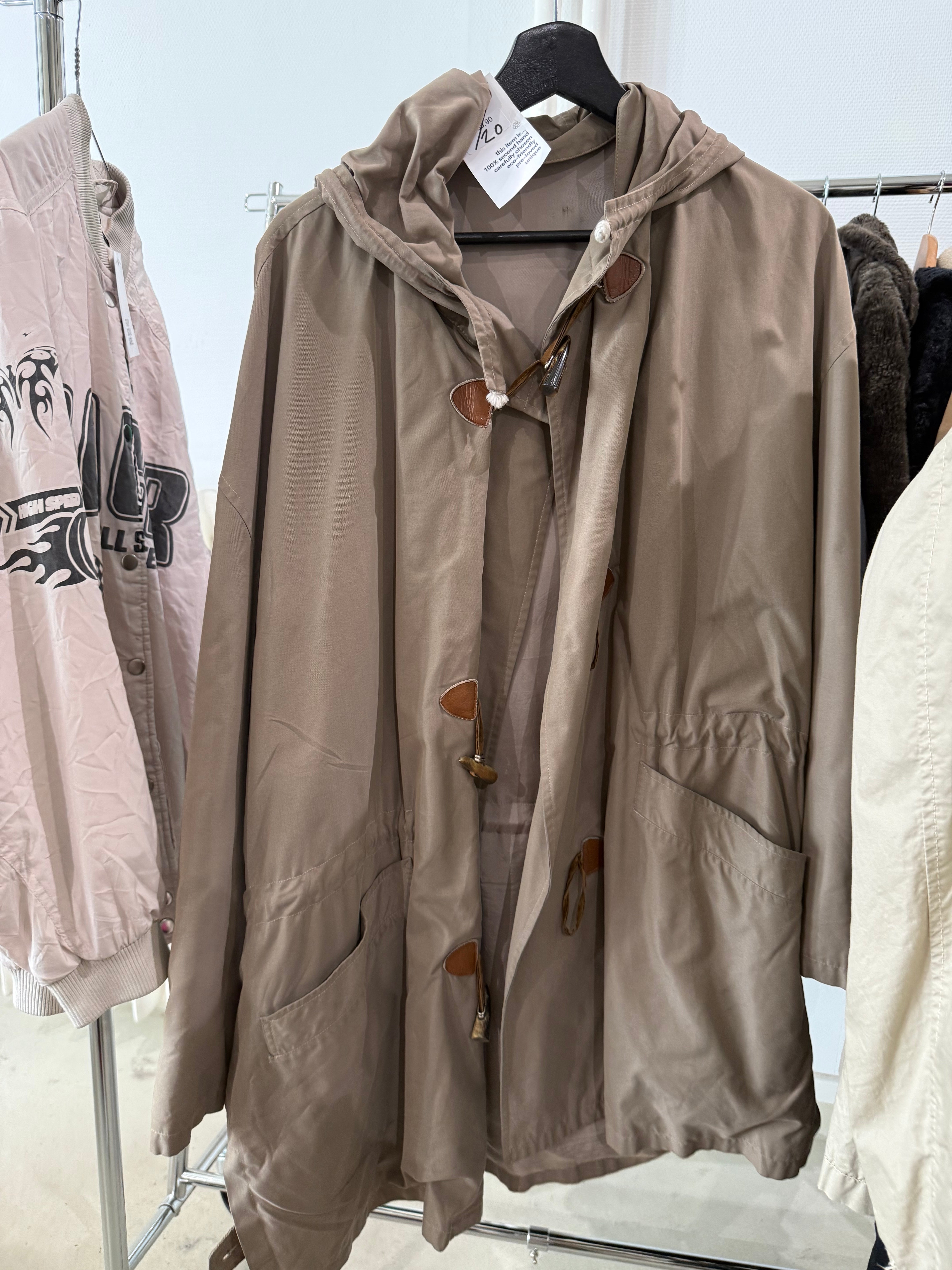 Trench à capuche beige L/XL