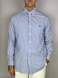 Chemise Polo Ralph Lauren à carreaux blanc/bleu vinatage