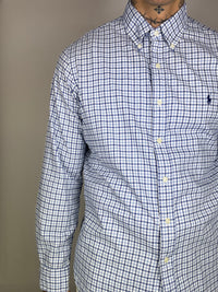 Chemise Polo Ralph Lauren à carreaux blanc/bleu vinatage
