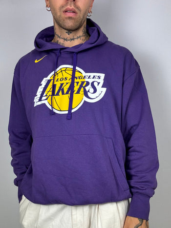 Pull à capuche Lakers violet et jaune