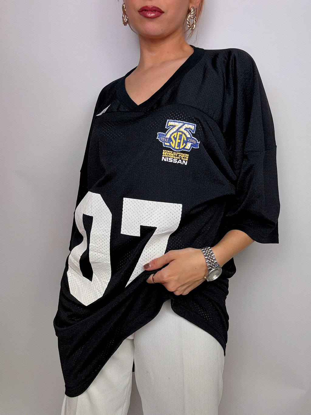 Schwarzes amerikanisches Vintage-Trikot