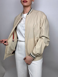 Vintage Beige American Bomber L