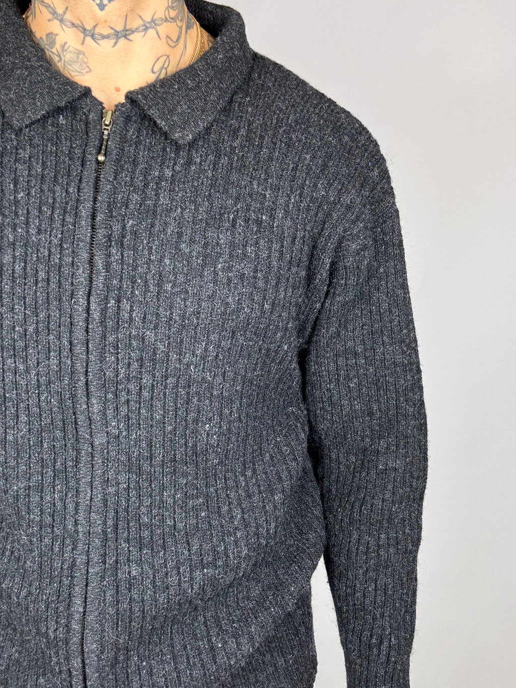 Jacket en maille vintage noir