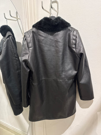 Peau lainee noire L/XL live