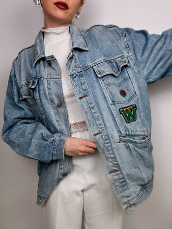 Veste en jeans clair Wampum vintage