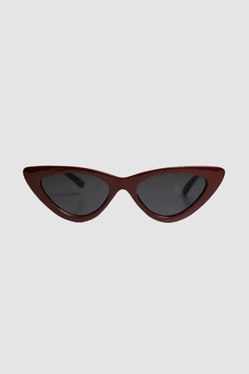 Lunettes vintage recyclées cat eye rouge