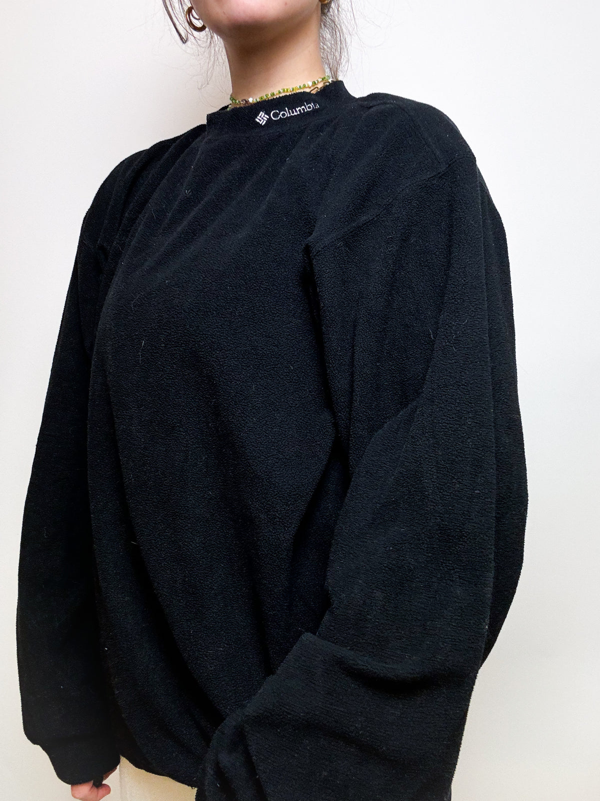 Vintage fleece sweater black XL