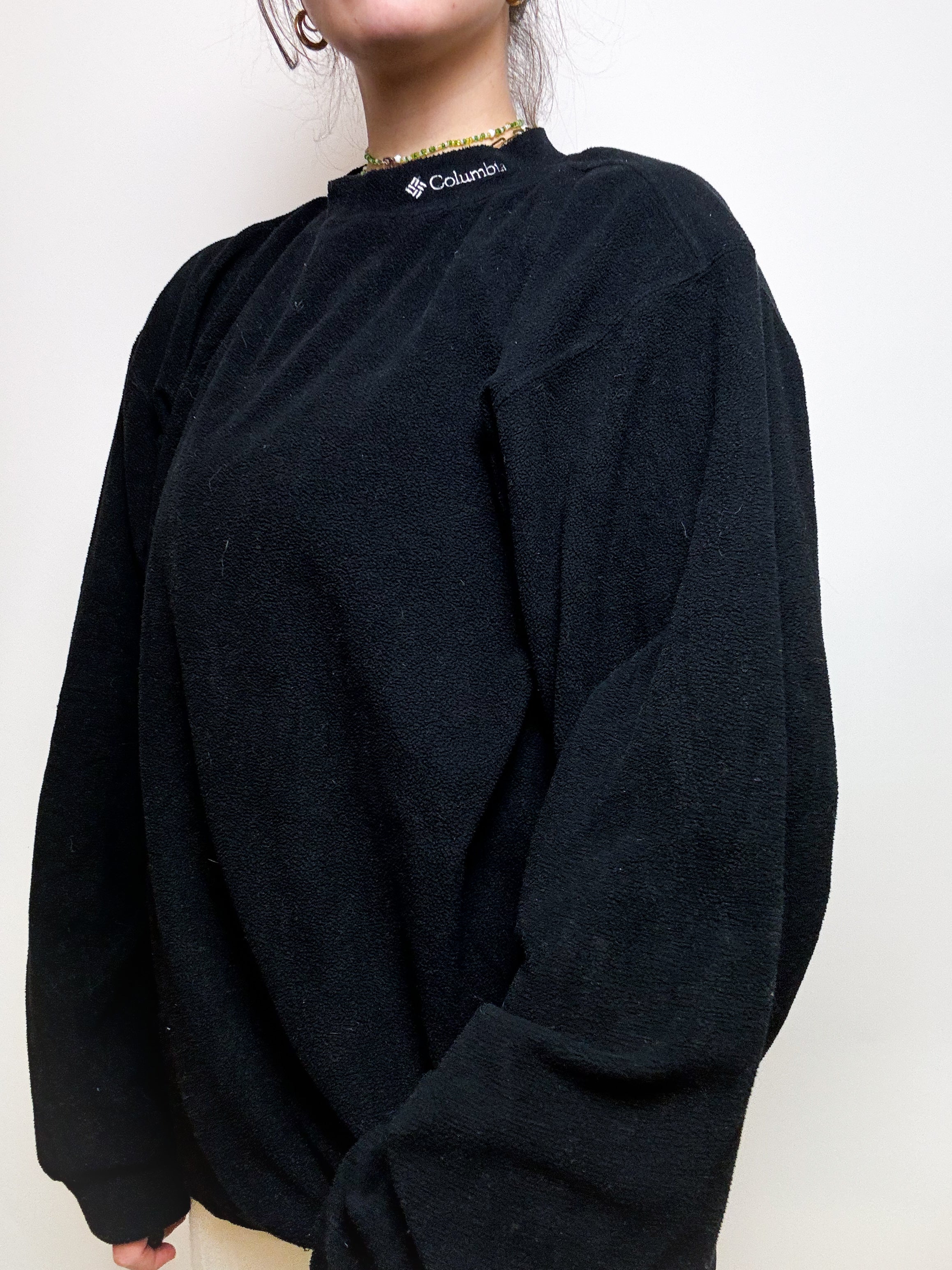 Vintage fleece sweater black XL