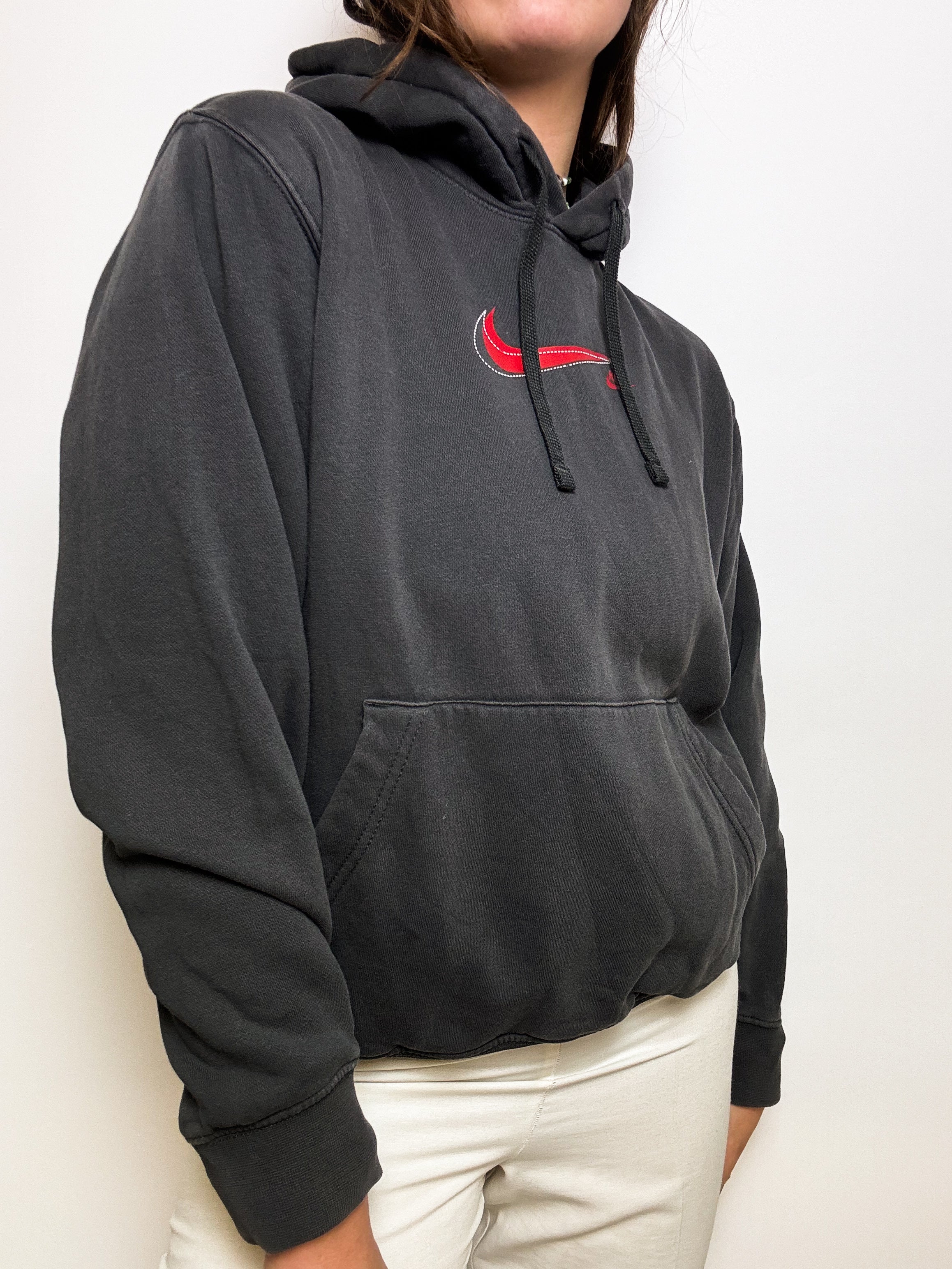 Schwarzer Nike Vintage M Kapuzenpullover