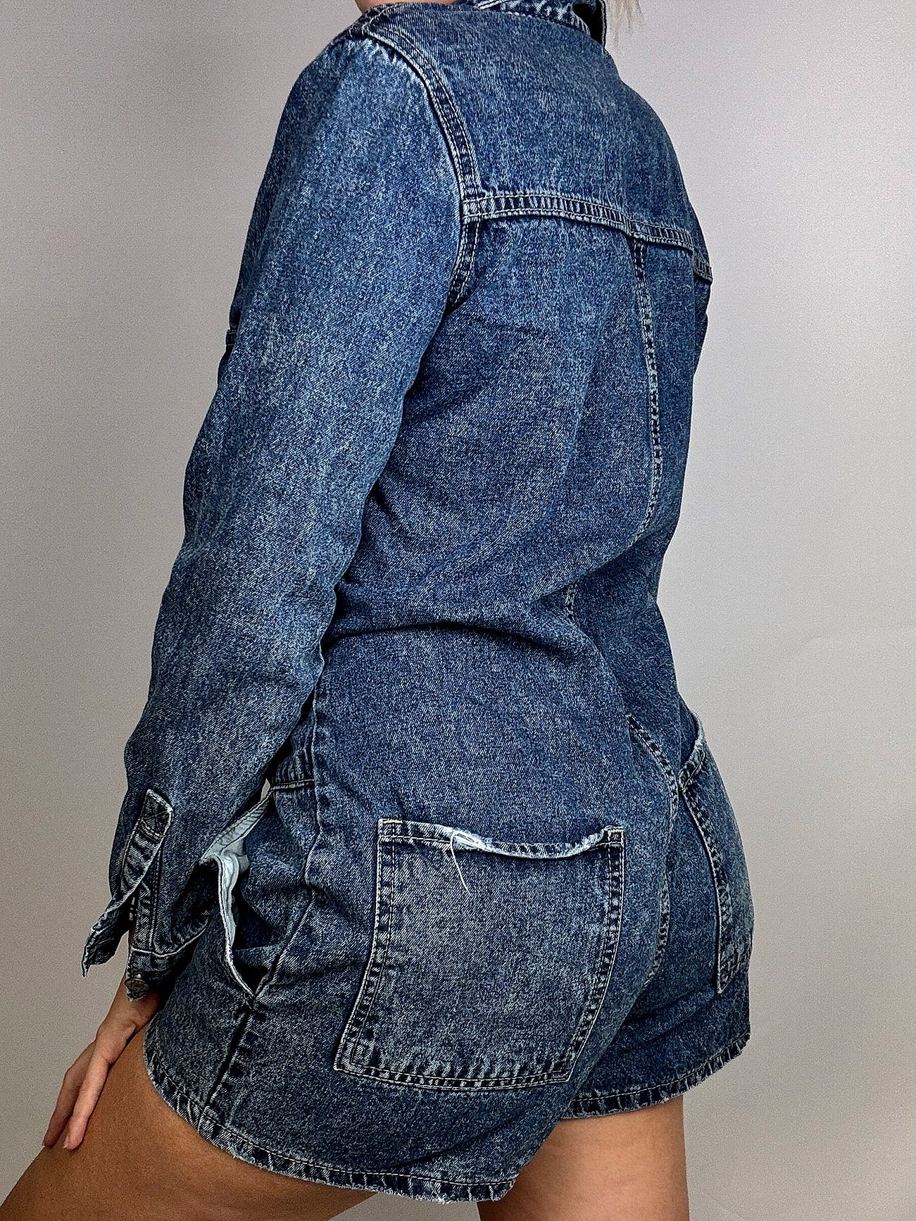 Jumpsuit longues manches en denim