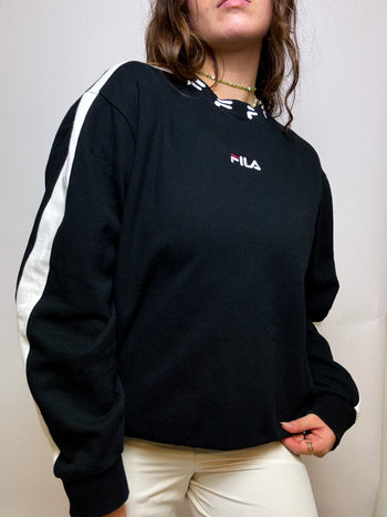 Fila vintage black American sweater L 