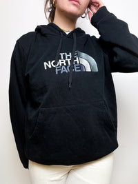 North Face vintage black hooded sweater M