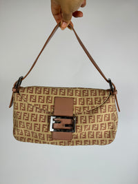 Sac Fendi Baguette Rose en Toile