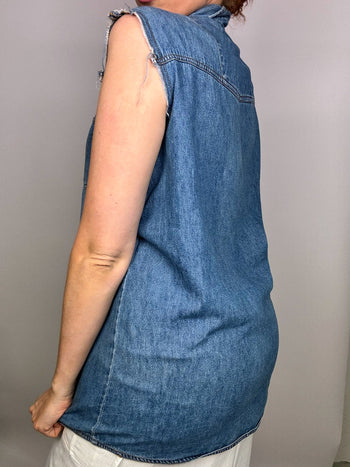 Vintage denim vest