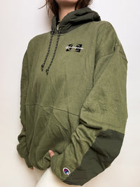 Champion Vintage Khaki Hooded Sweater L/XL