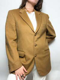 Veste blazer vintage brun clair M/L
