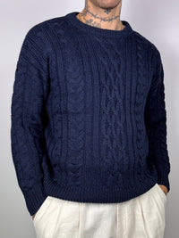 Woolovers Navy Blue Wool Sweater
