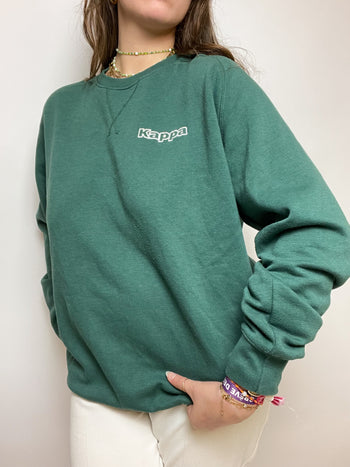 Pull Kappa vert vintage L/XL