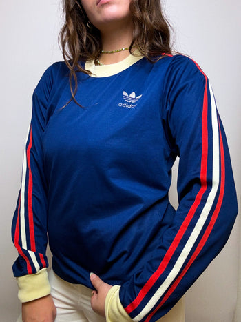 Vintage blue Adidas American sweater S/M 