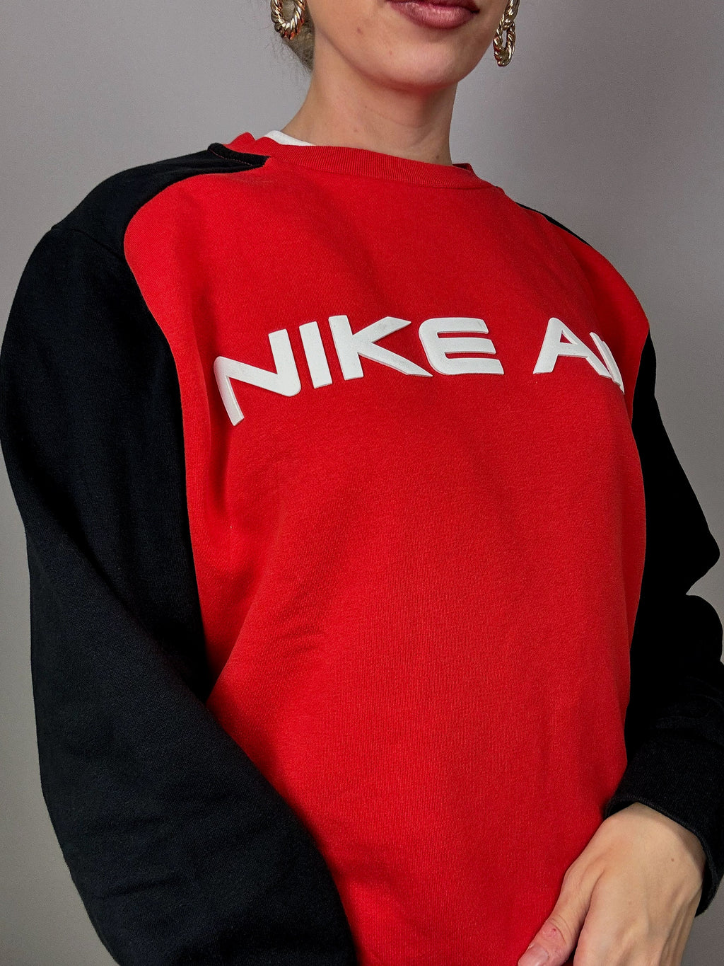 Black and red Nike Air sweater