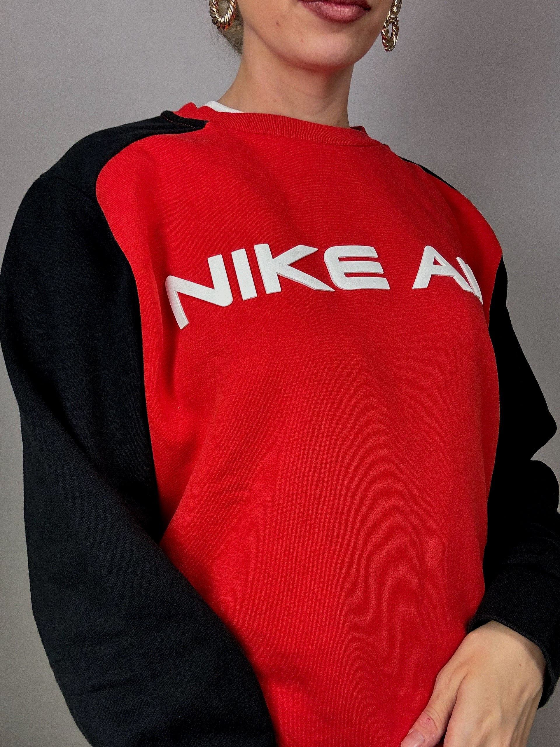 Black and red Nike Air sweater