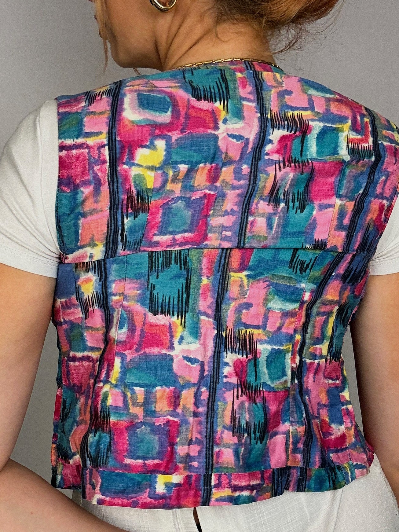 Chemisier multicolore vintage