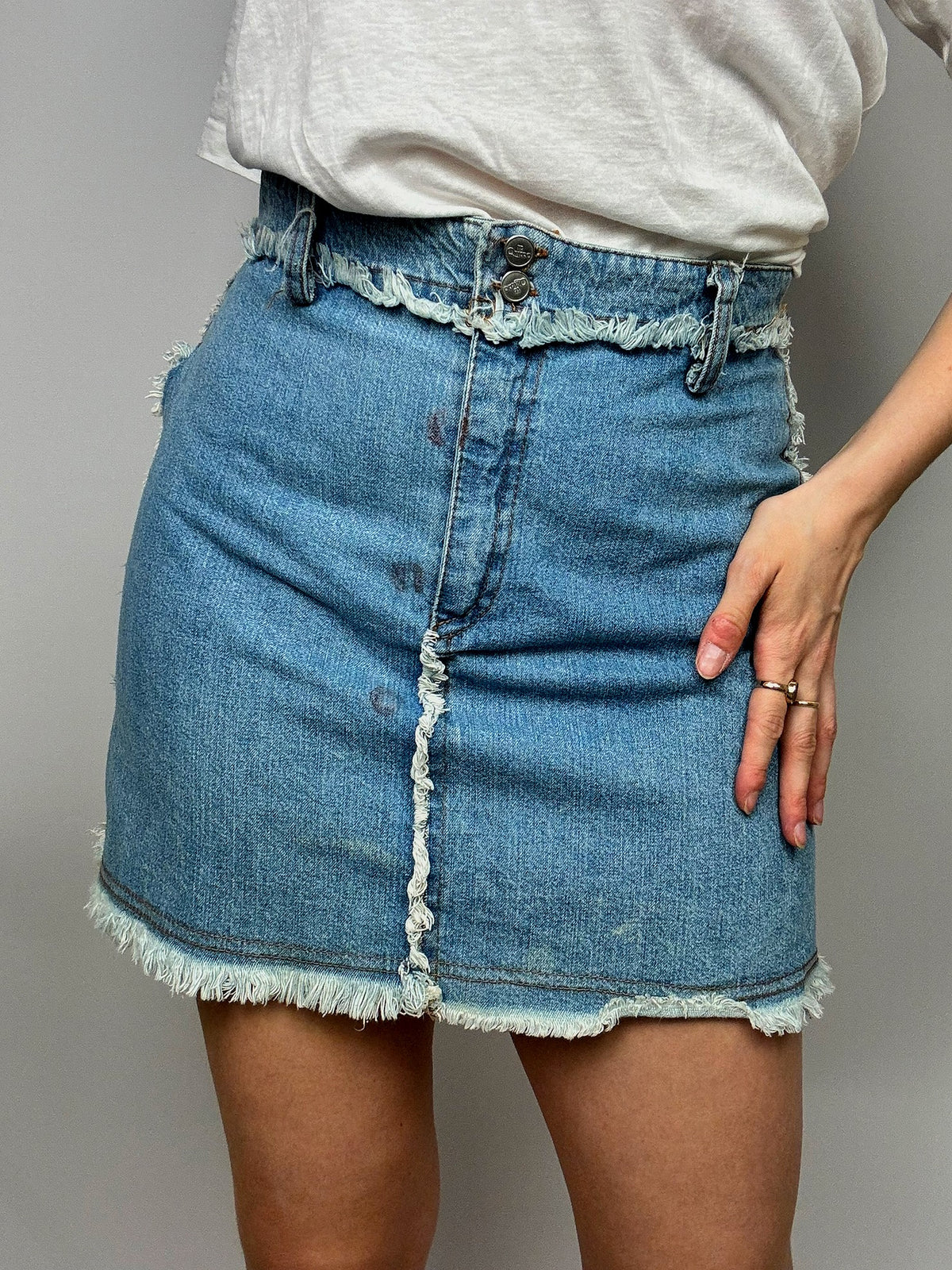 Mini Jupe Vintage en Jeans