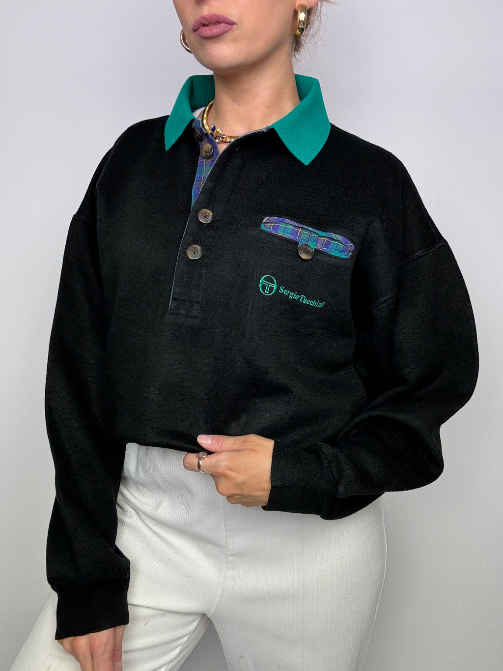 Sergio Tachini Black American Vintage Sweater
