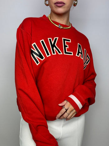 Pull vintage américain rouge Nike