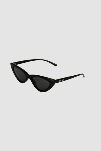 Vintage Recycled Cat Eye Black Glasses 