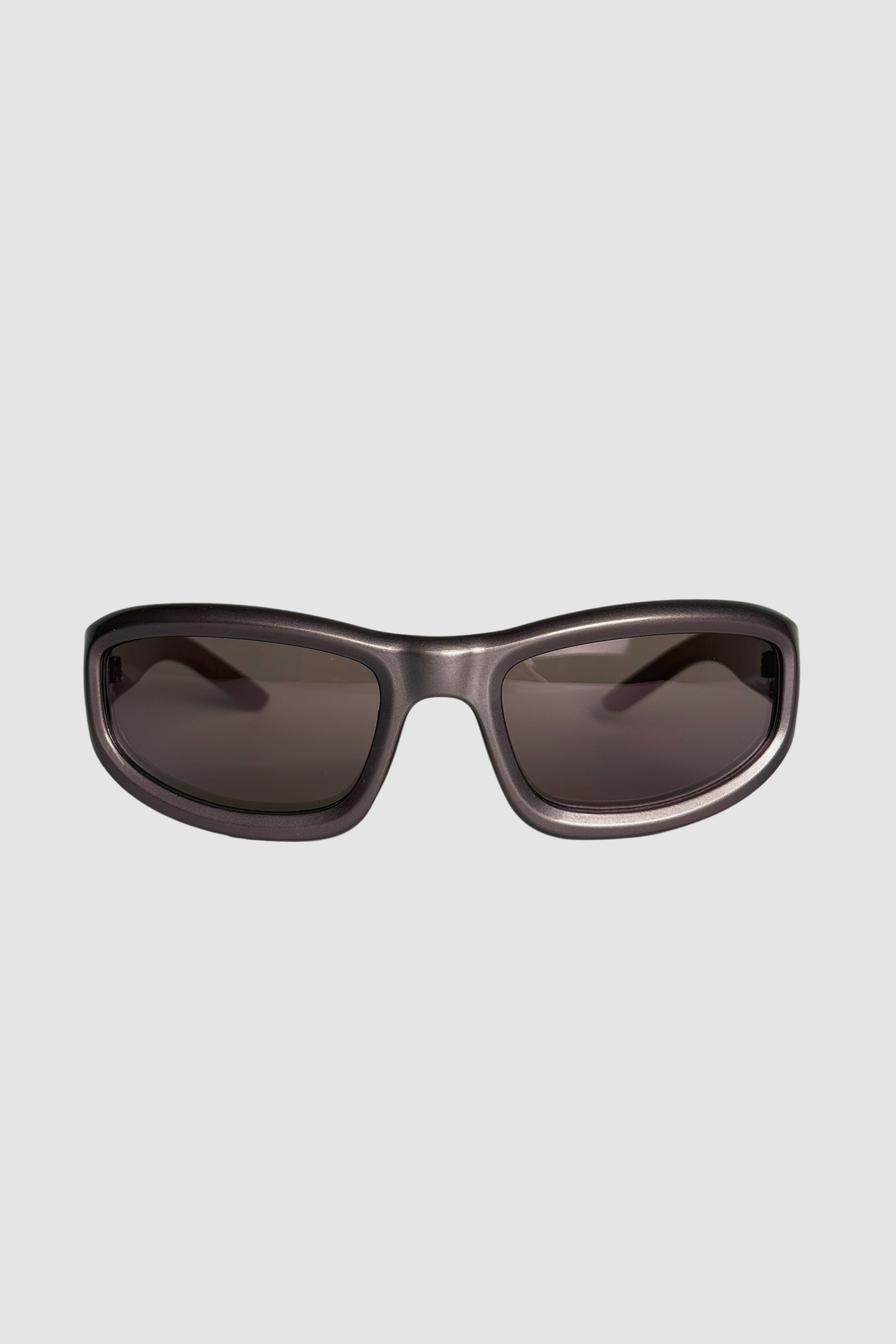 Blue recycled rectangular vintage glasses with blue lenses 