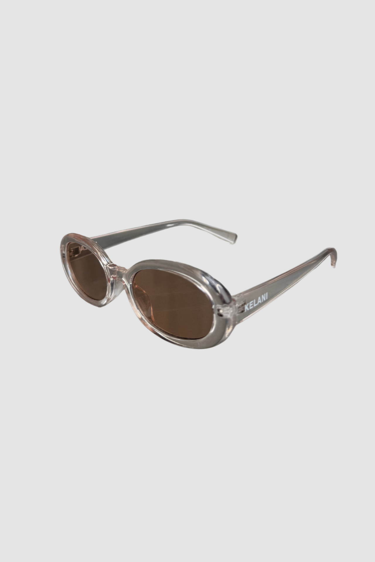 Blue recycled rectangular vintage glasses with blue lenses 