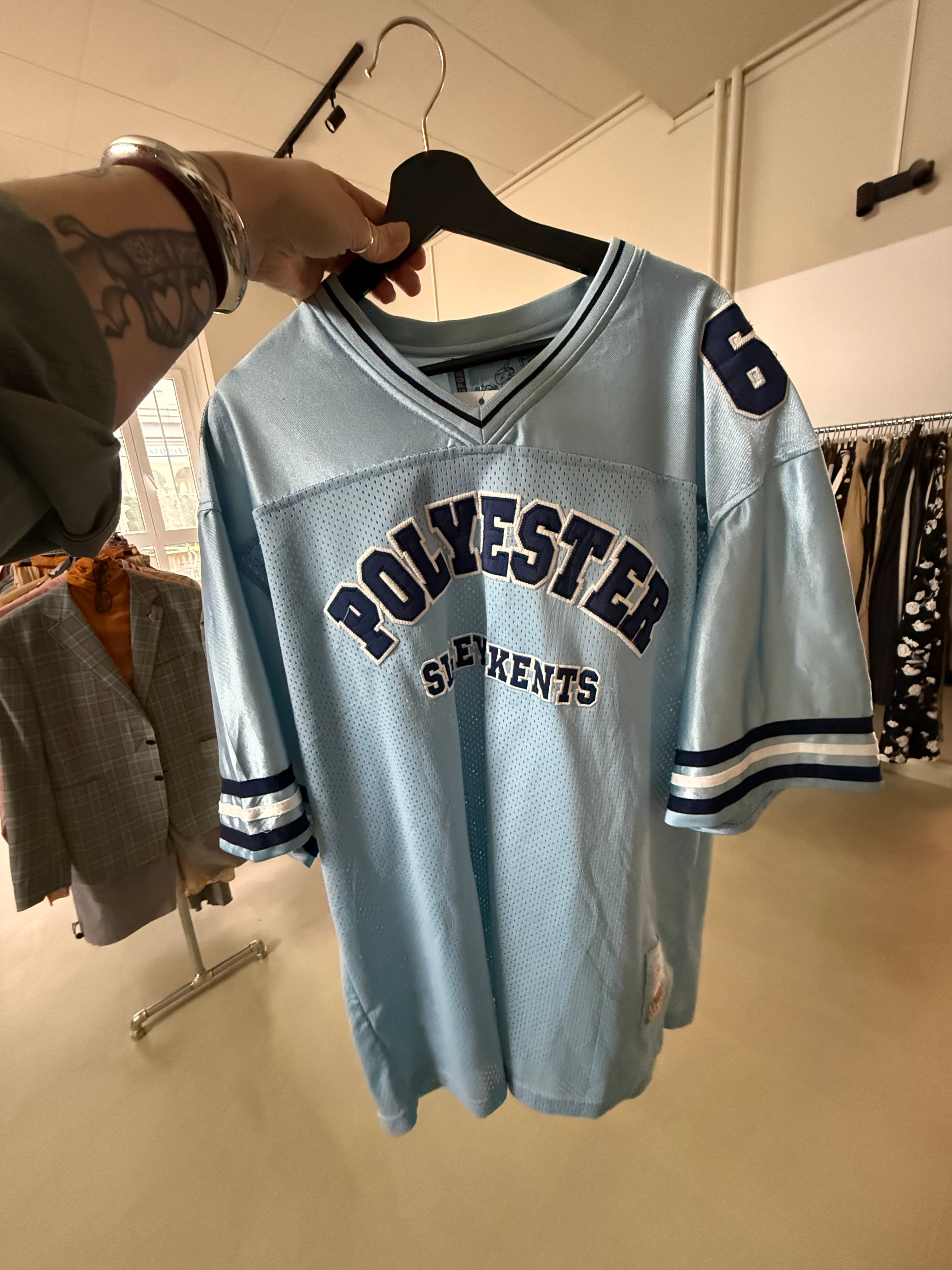 Maillot bleu ciel XXL live