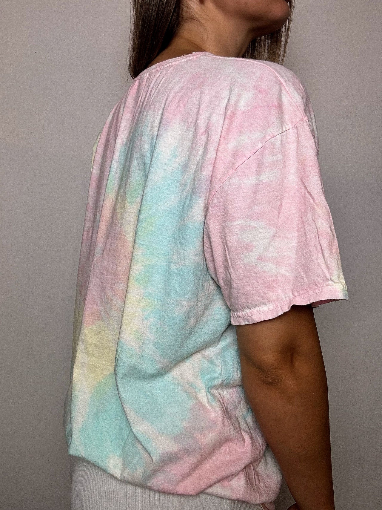 Tee shirt Tie &die pastel L vintage