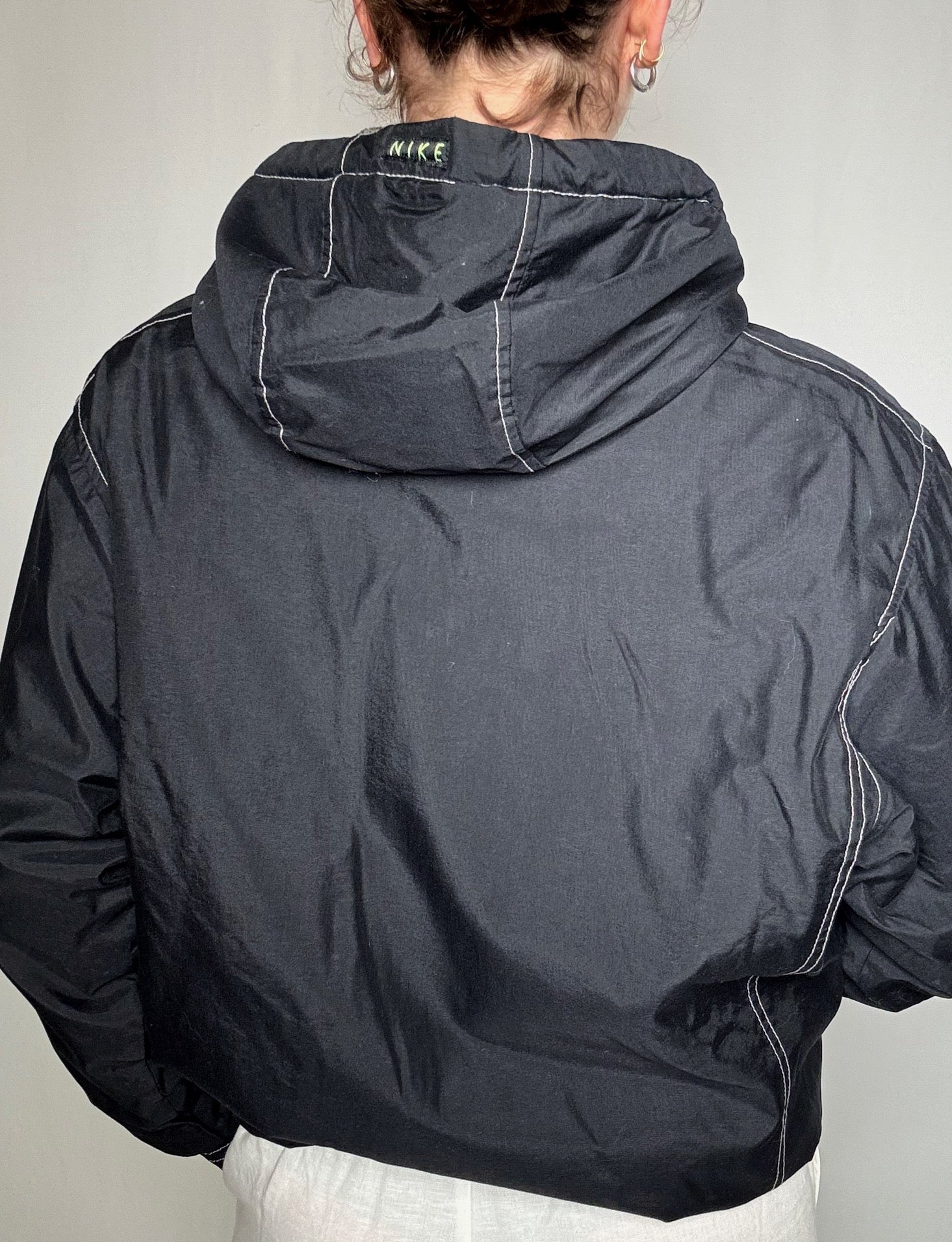 Coupe vent noir Nike S vintage