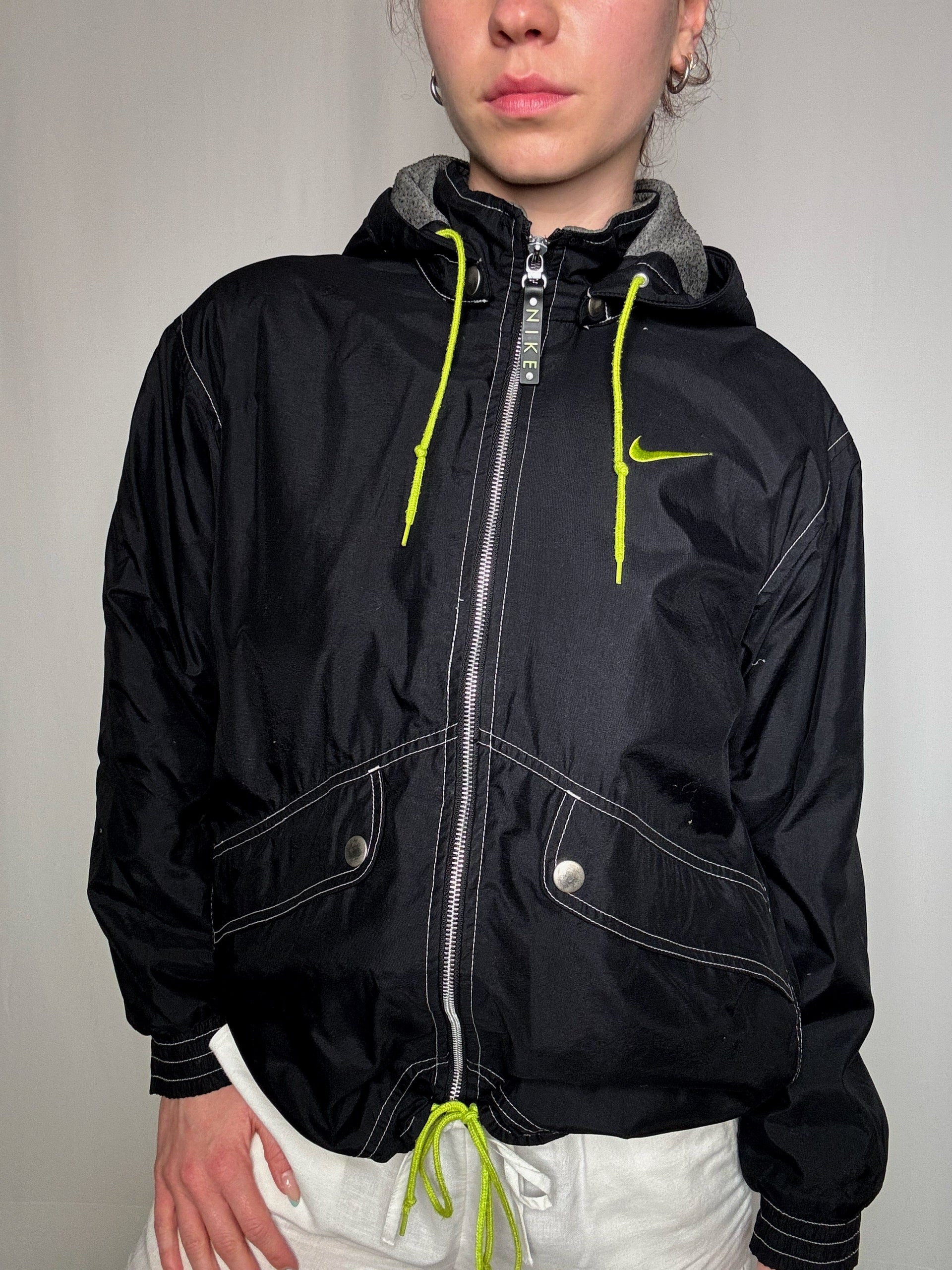Coupe vent noir Nike S vintage