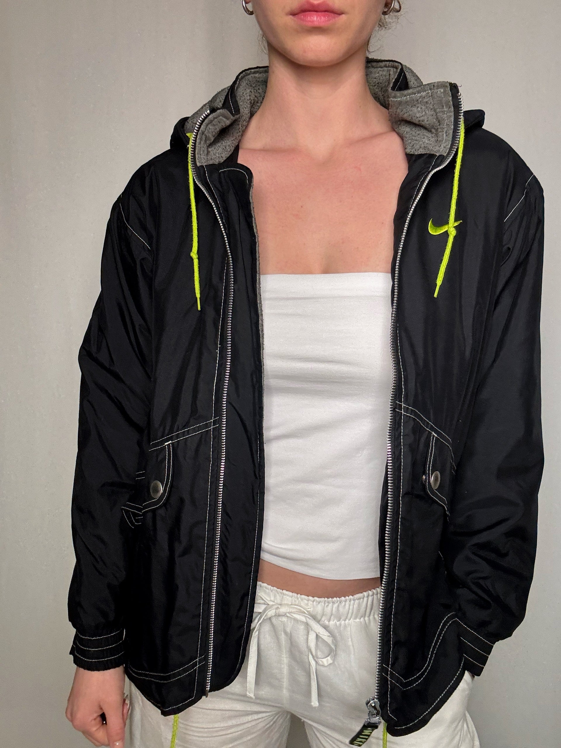Coupe vent noir Nike S vintage