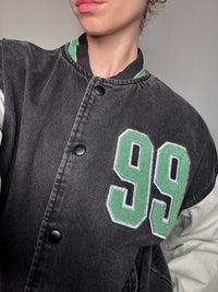 Bomber varsity en denim L vintage