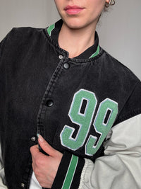 Bomber varsity en denim L vintage