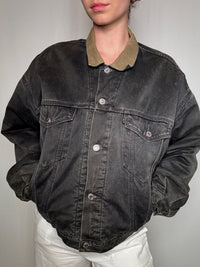 Veste en jean grise Levi's M/L vintage