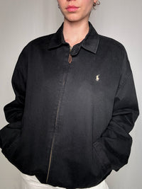 Veste blouson noir Ralph Lauren L vintage