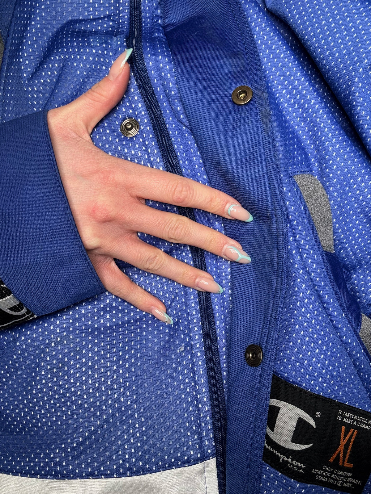Jacket y2k bicolore Champion XL vintage