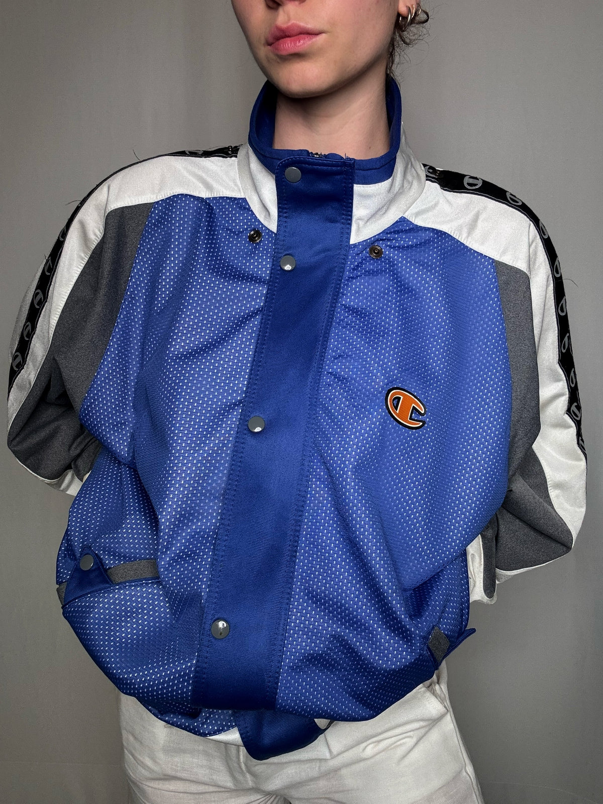 Jacket y2k bicolore Champion XL vintage