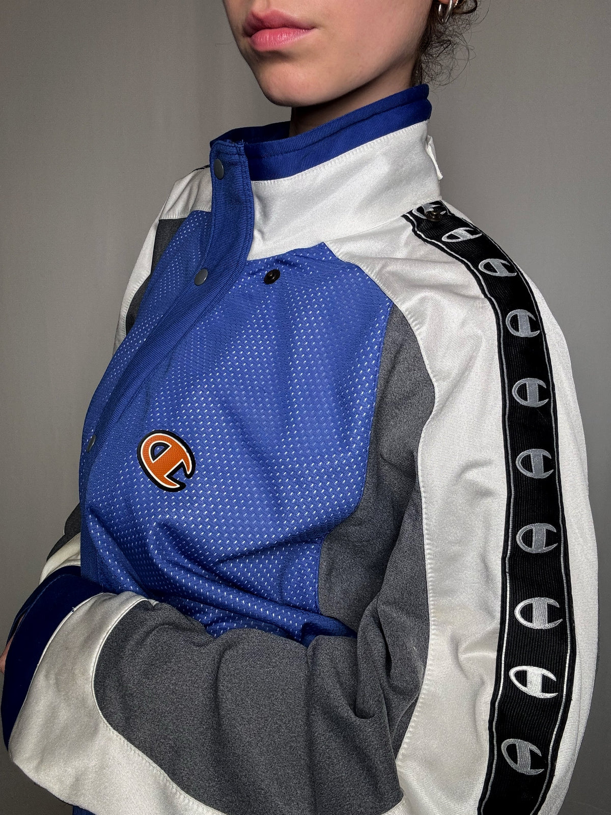 Jacket y2k bicolore Champion XL vintage